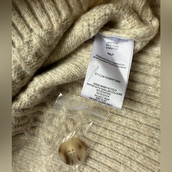 NWT Greylin Cable Knit Cardigan - Small - Picture 5 of 7
